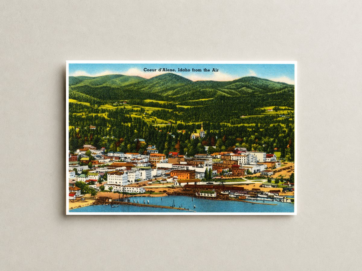 Coeur d'Alene, ID: Coeur d'Alene, Idaho from the air