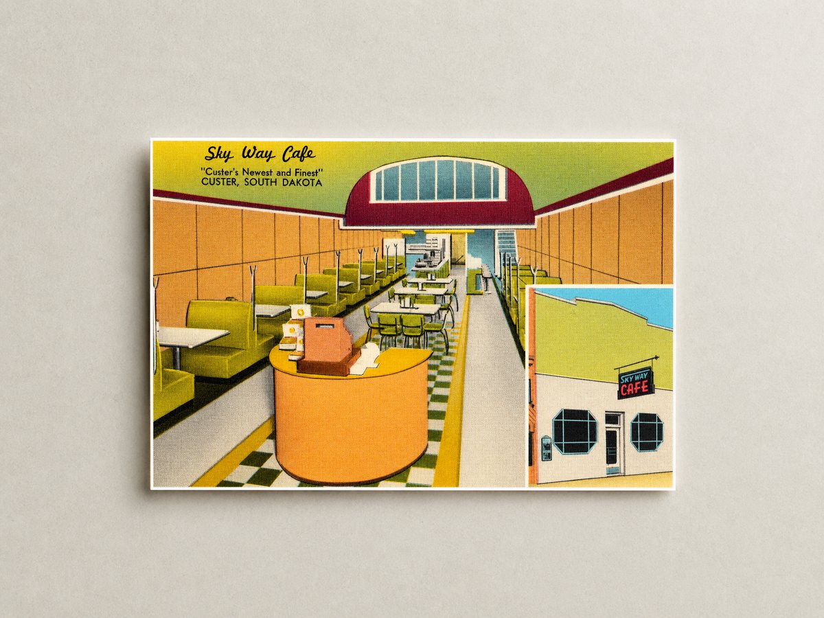 Custer, SD: Sky Way Café, "Custer's newest and finest"