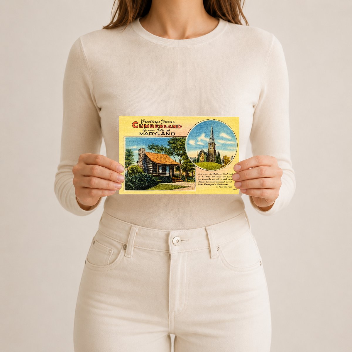 Greetings from Cumberland, Queen City of Maryland — Vintage Maryland Postcard