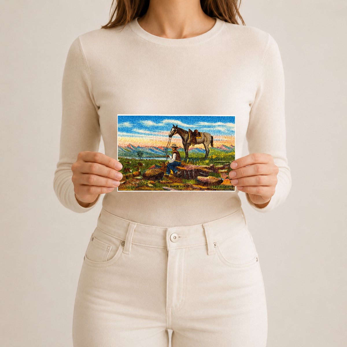 Baton Rouge, LA: My range horse, original oil painting painted by Leo A. Arvette
