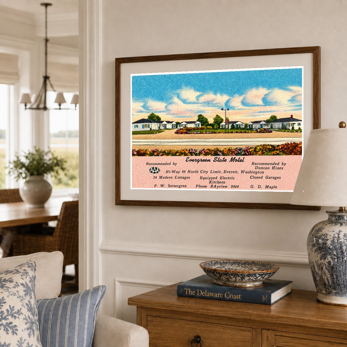 Everett, WA: Evergreen State Motel, Hi-Way 99 north city limits