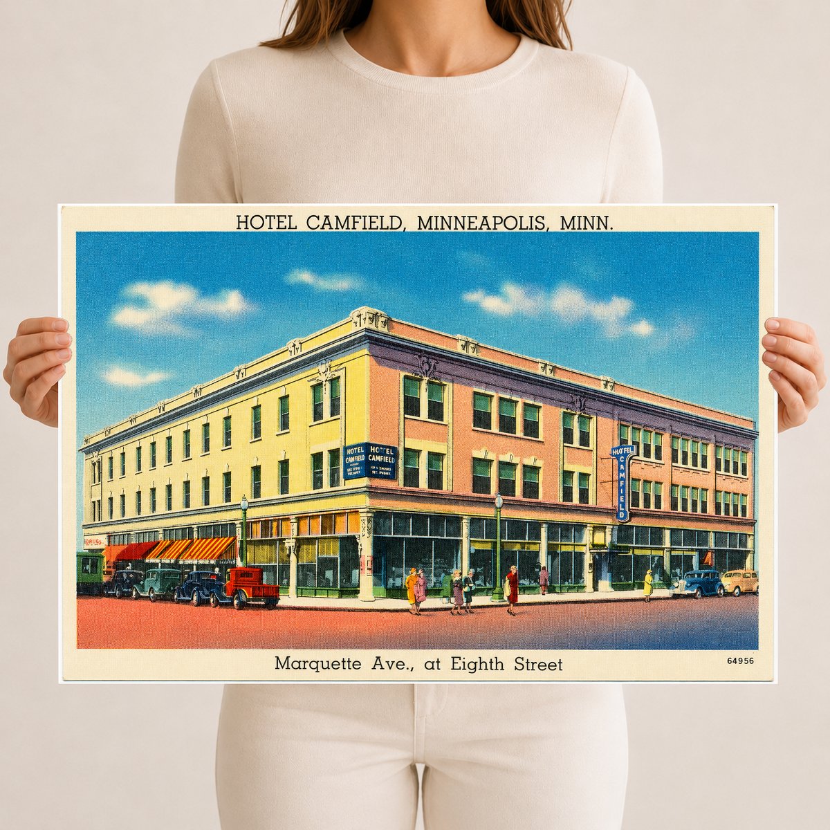 Minneapolis, MN: Hotel Camfield, Minneapolis, Minn. Marquette Ave., at Eighth Street
