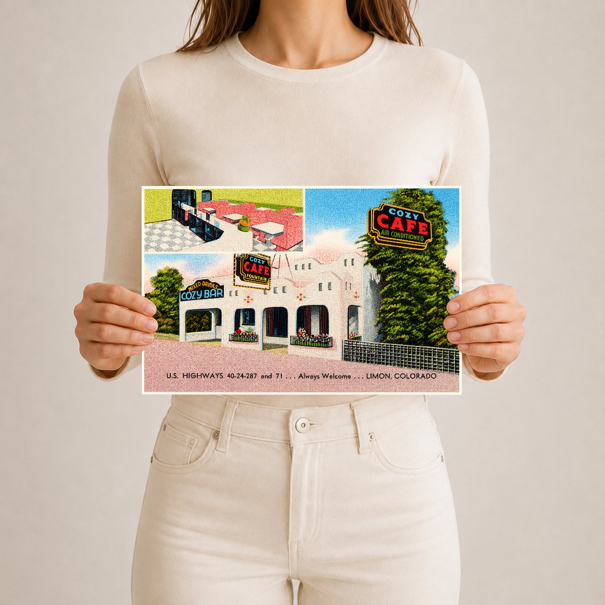 Limon, CO: Cozy Cafe, U.S. Highways 40-24-287 and 71... always welcome... Limon