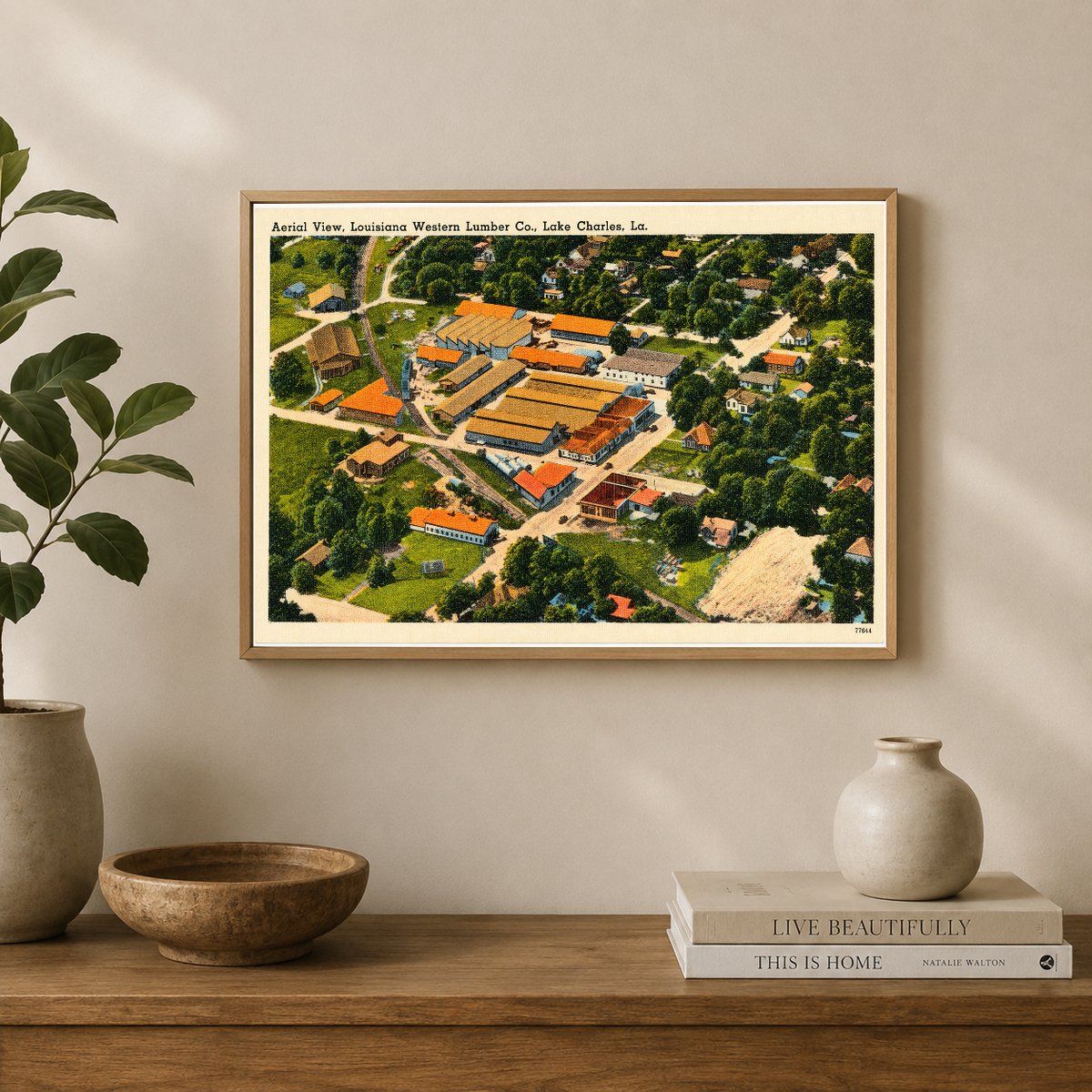 Lake Charles, LA: Aerial View, Louisiana Western Lumber Co.