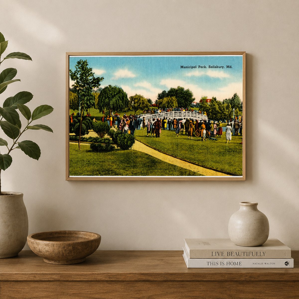 Municipal Park, Salisbury, MD — Vintage Maryland Postcard