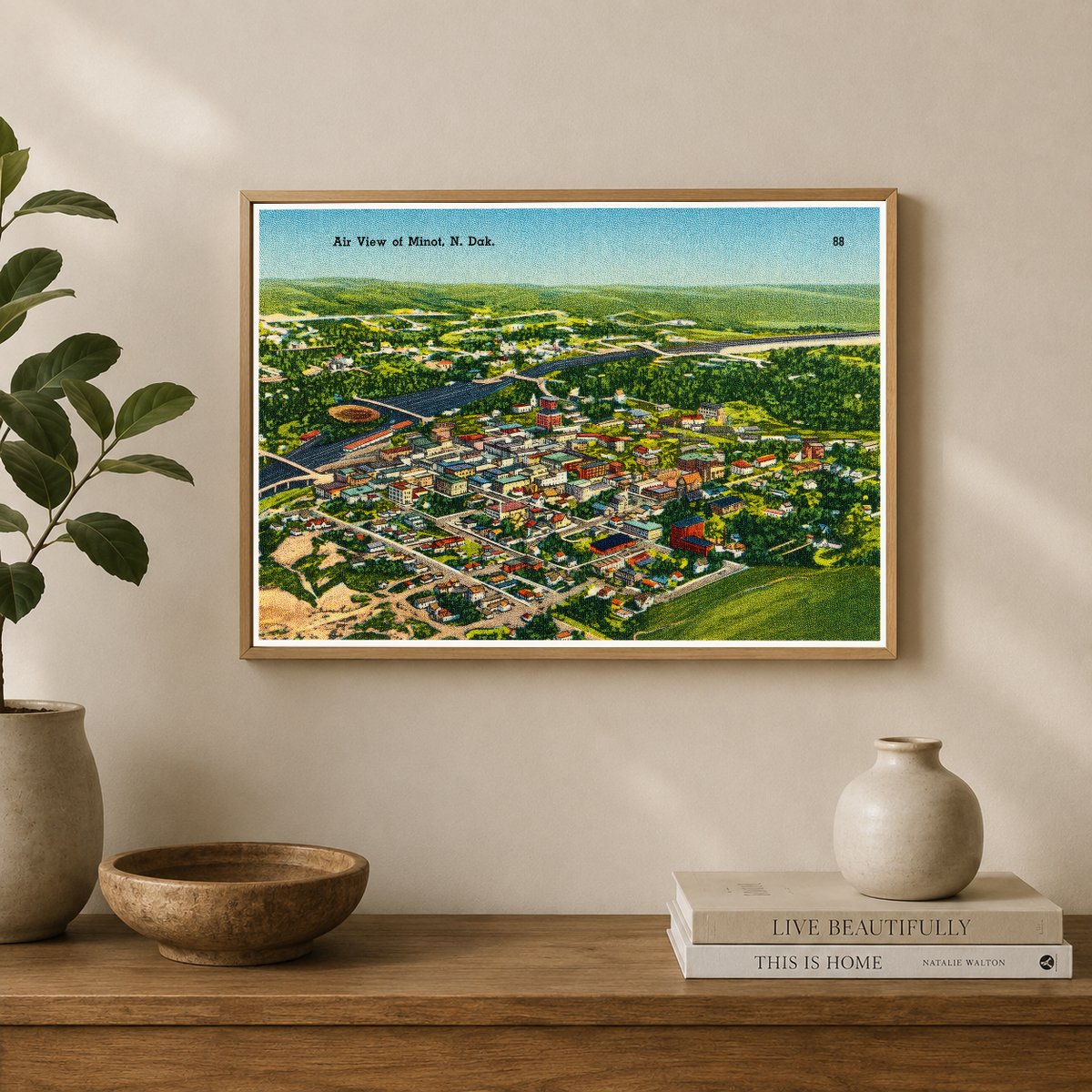 Minot, ND: Air view of Minot