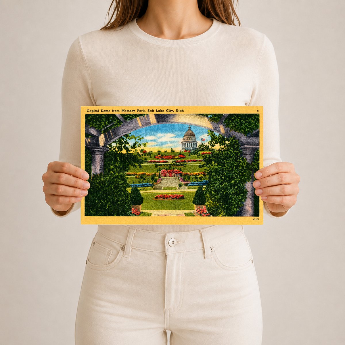 Salt Lake City, UT: Capitol dome from Memory Park