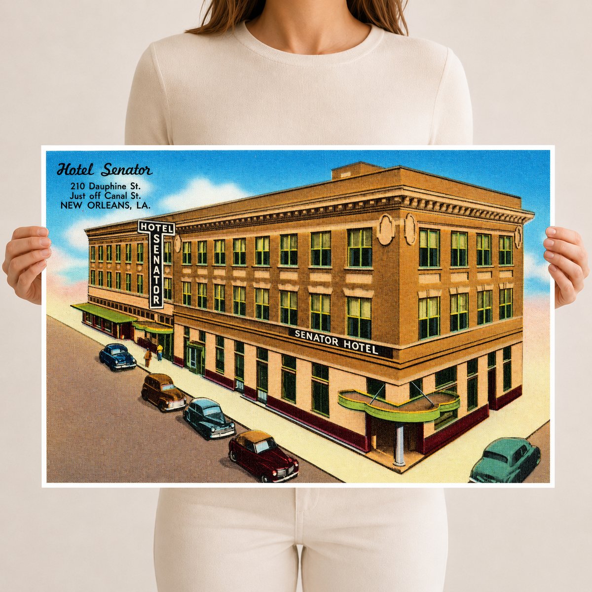 New Orleans, LA: Hotel Senator, 210 Dauphine St., just off Canal St.