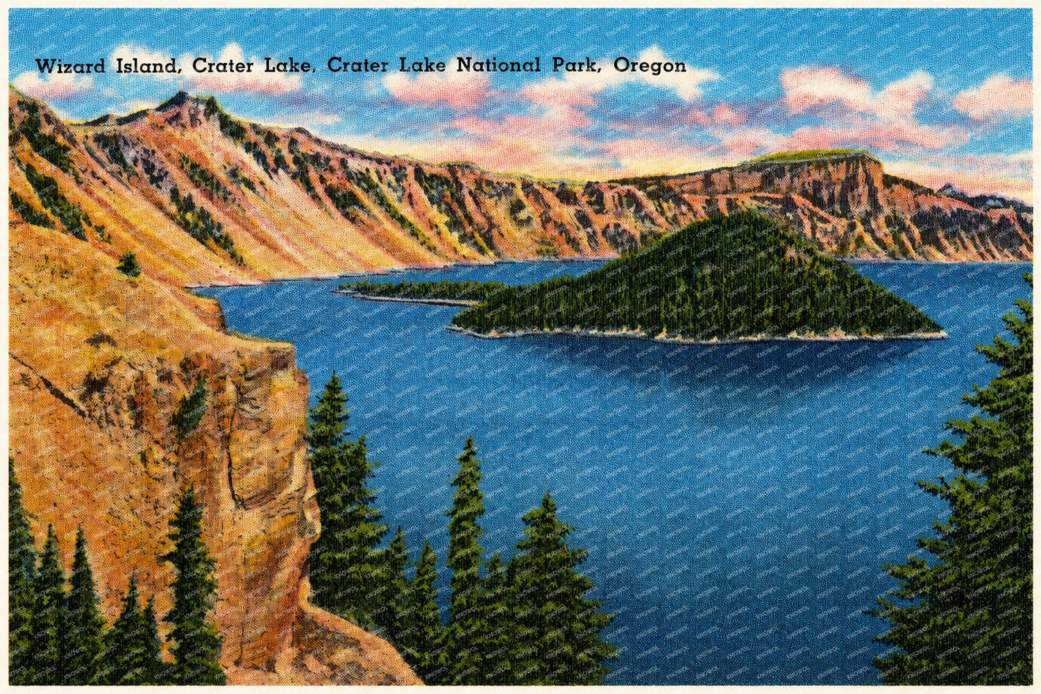 Wizard Island, OR: Wizard Island, Crater Lake, Crater Lake National Park
