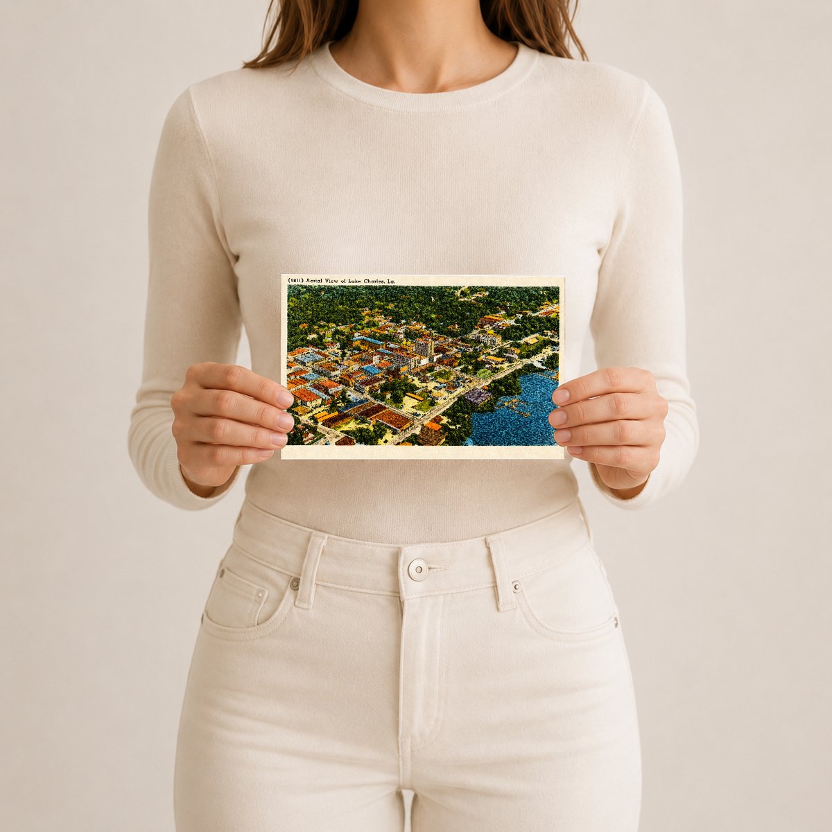 Lake Charles, LA: (9611) Aerial View of Lake Charles