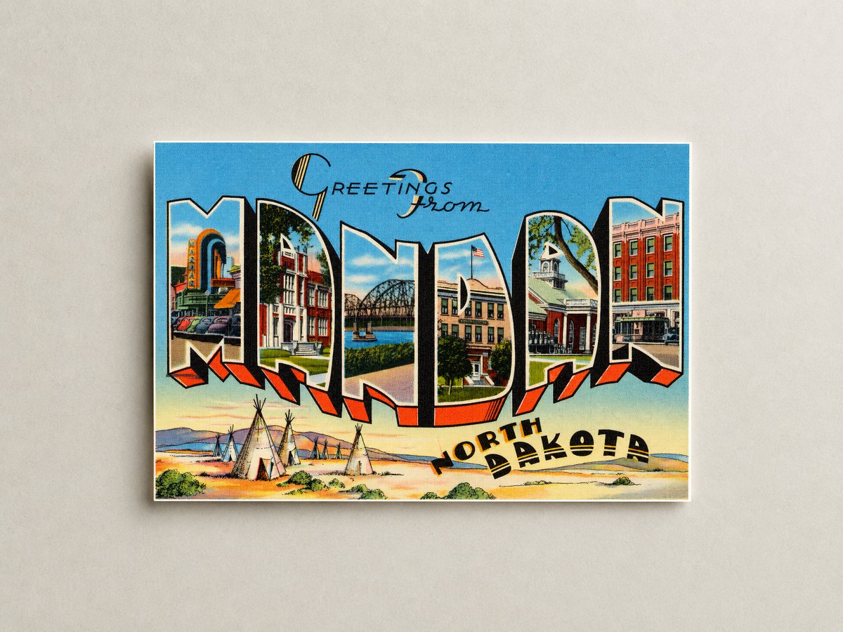 Mandan, ND: Greetings from Mandan