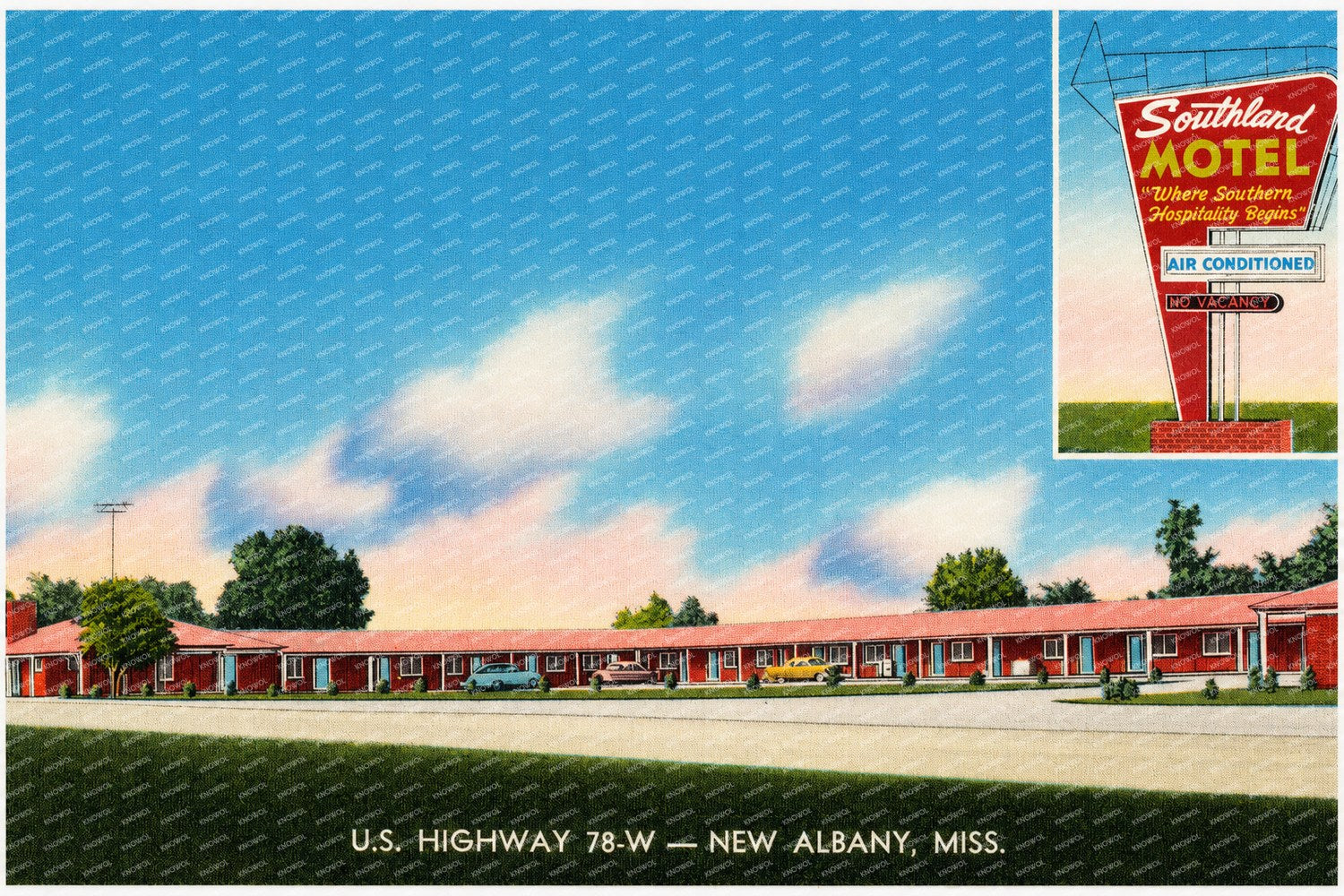 New Albany, MS: Southland Motel, U.S. Highway 78-W -- New Albany