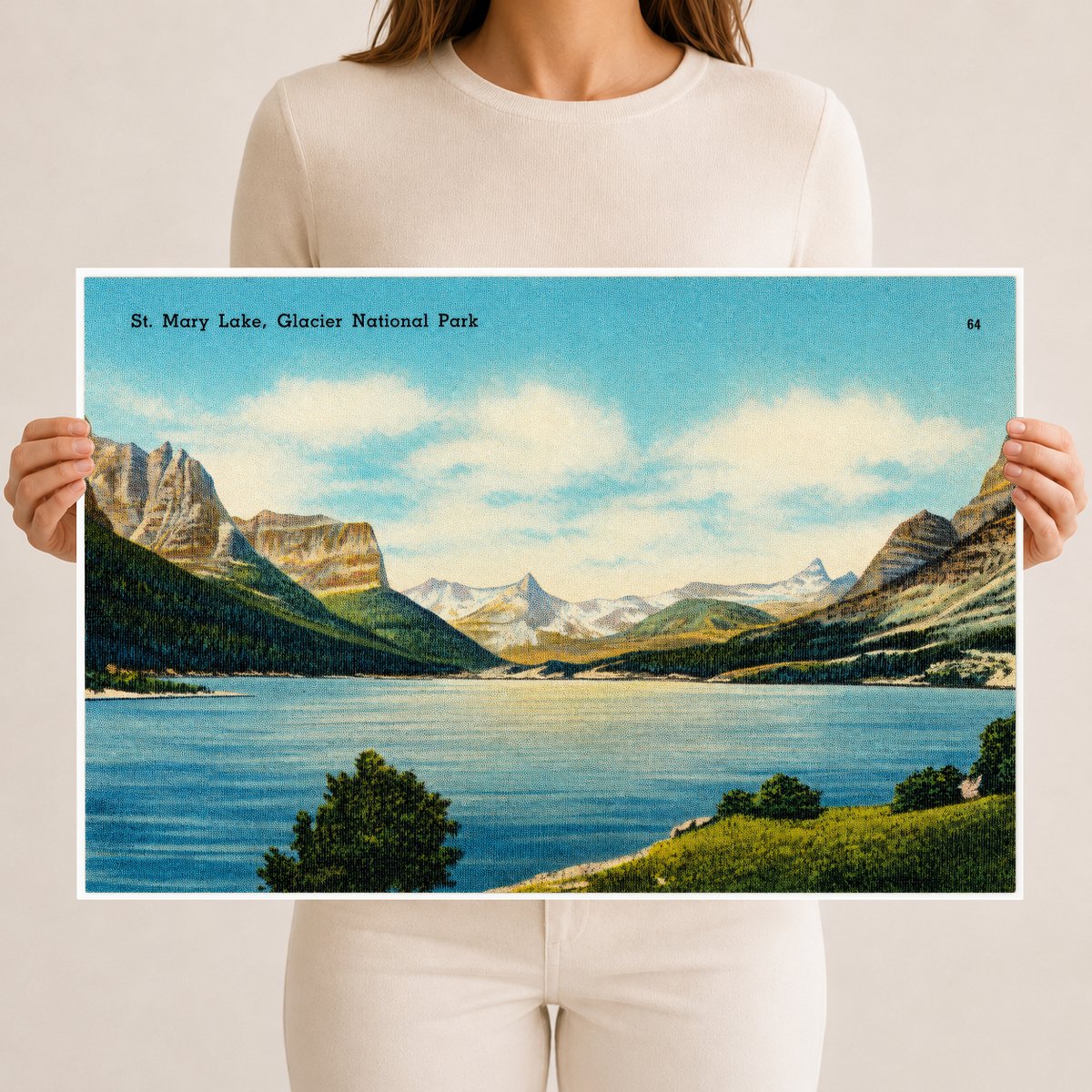 Canada, MT: St. Mary Lake, Glacier National Park