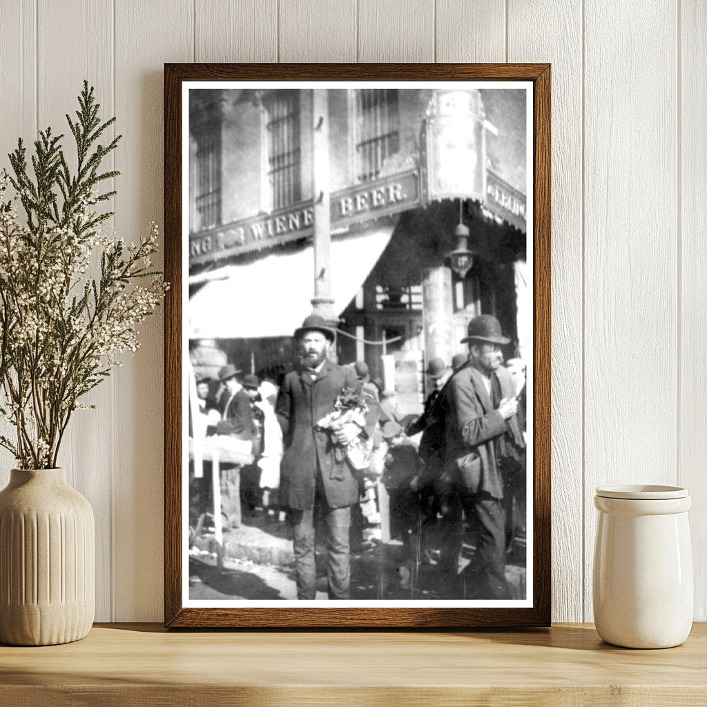 1900s Hester Street Sock Seller in NYCs Bustle