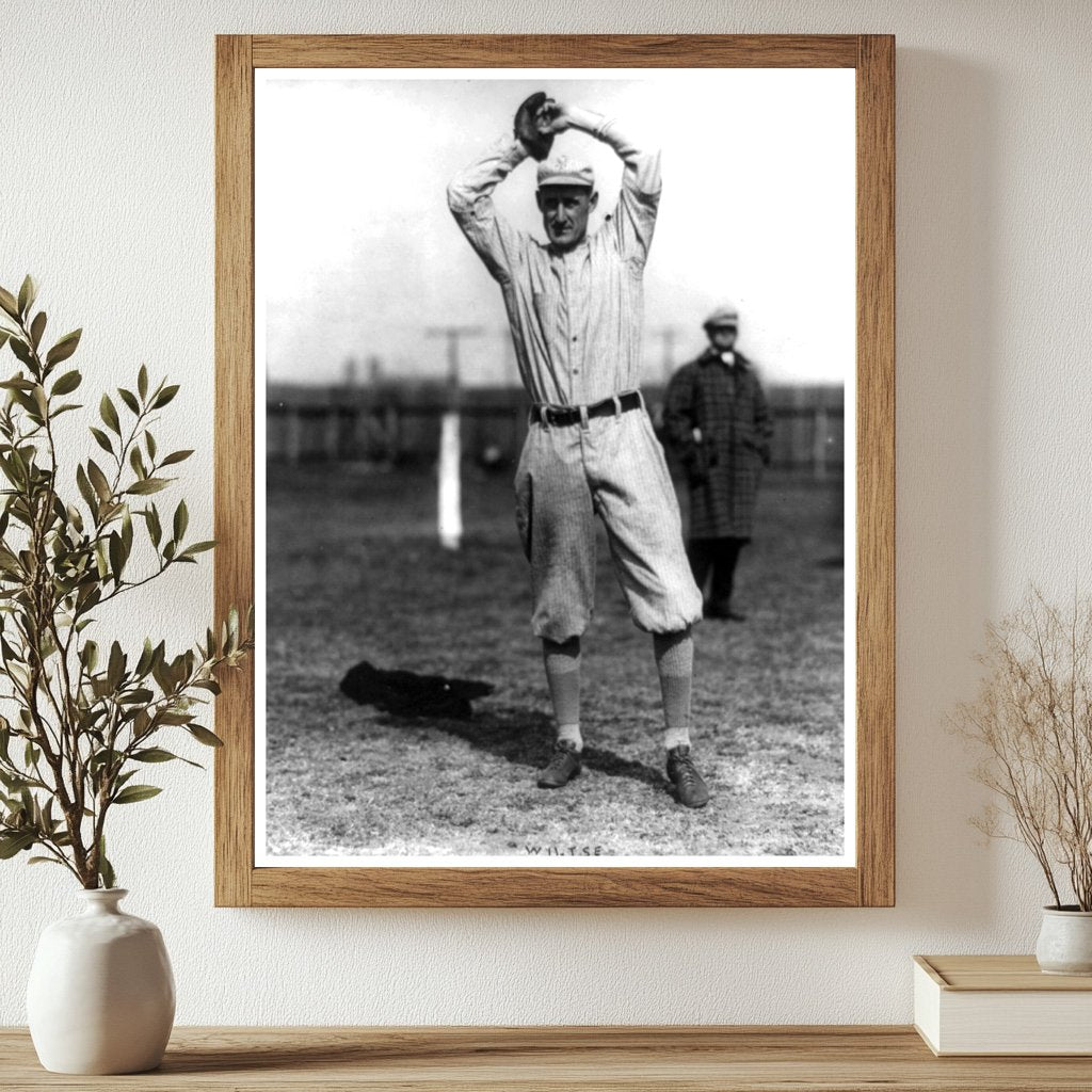 1911 Giants Pitcher Hooking a Strike in New York