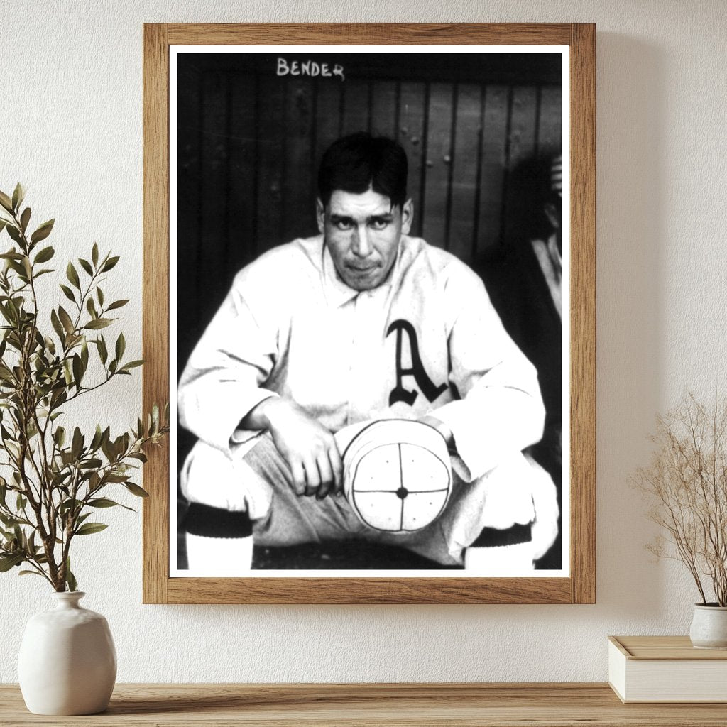 Vintage Portrait of Chief Bender, Philadelphia Athletics