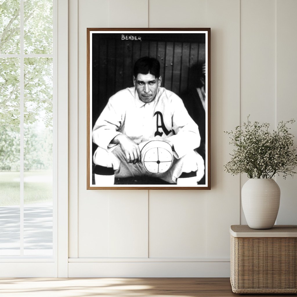 Vintage Portrait of Chief Bender, Philadelphia Athletics
