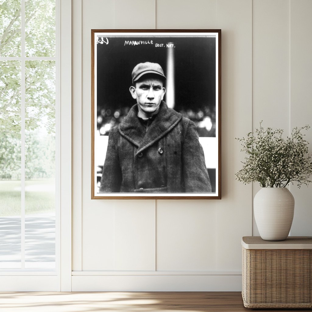 Vintage 1914 Boston Baseball Star Portrait
