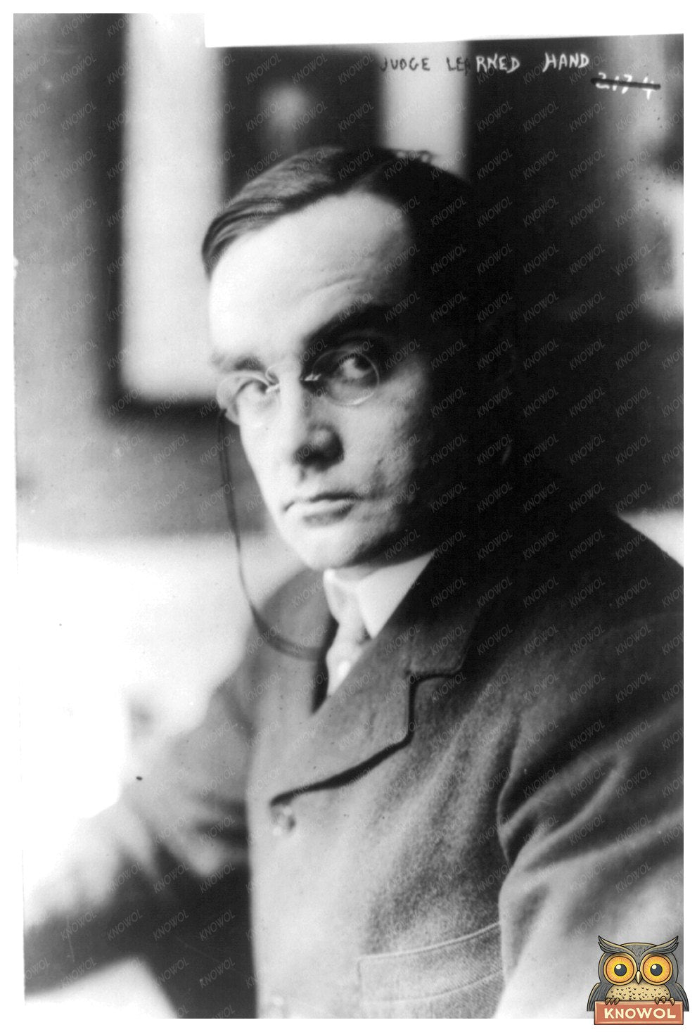 Historic Portrait of Judge Learned Hand, 1924
