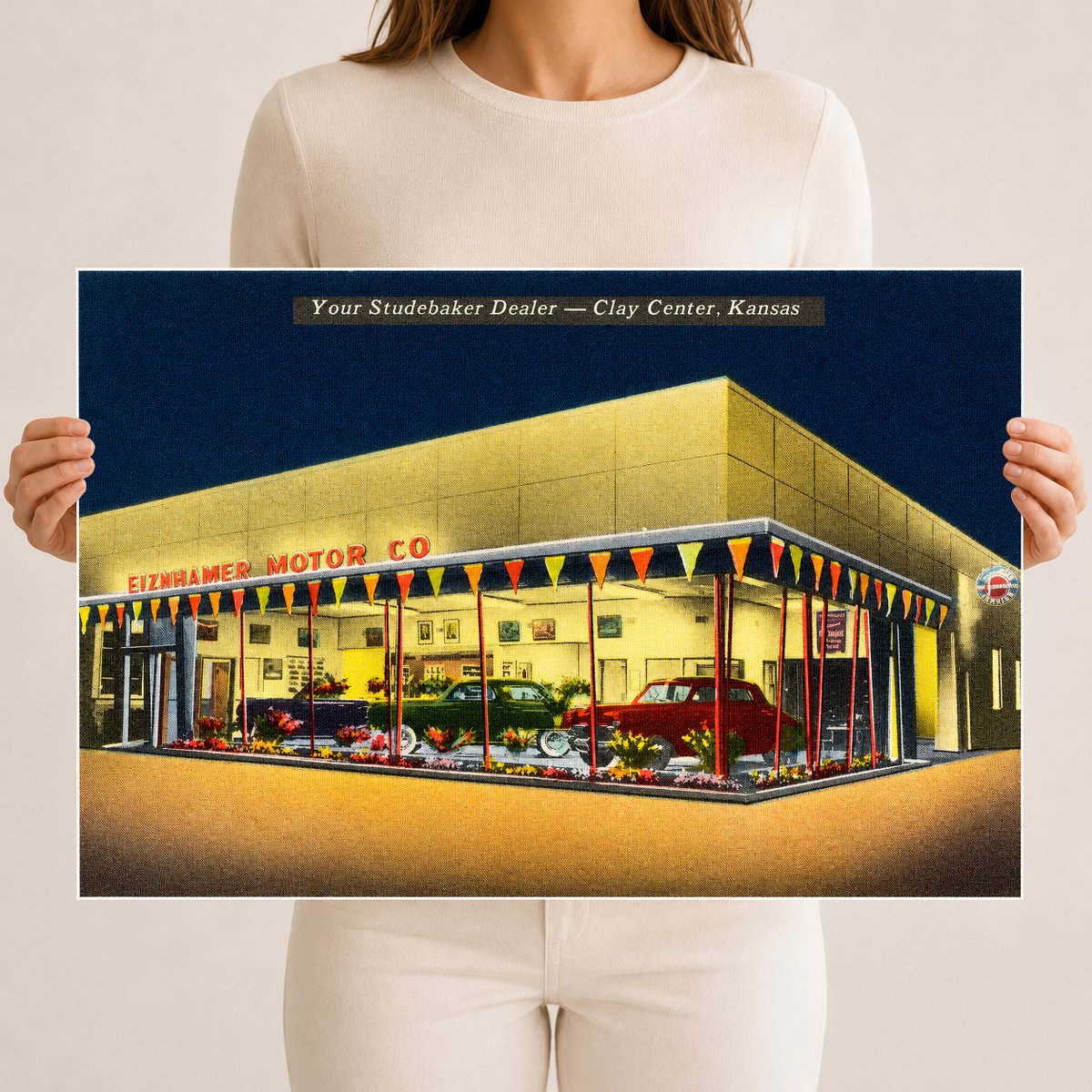 Clay Center, KS: Eiznhamer Motor Co., Your Studebaker Dealer -- Clay Center
