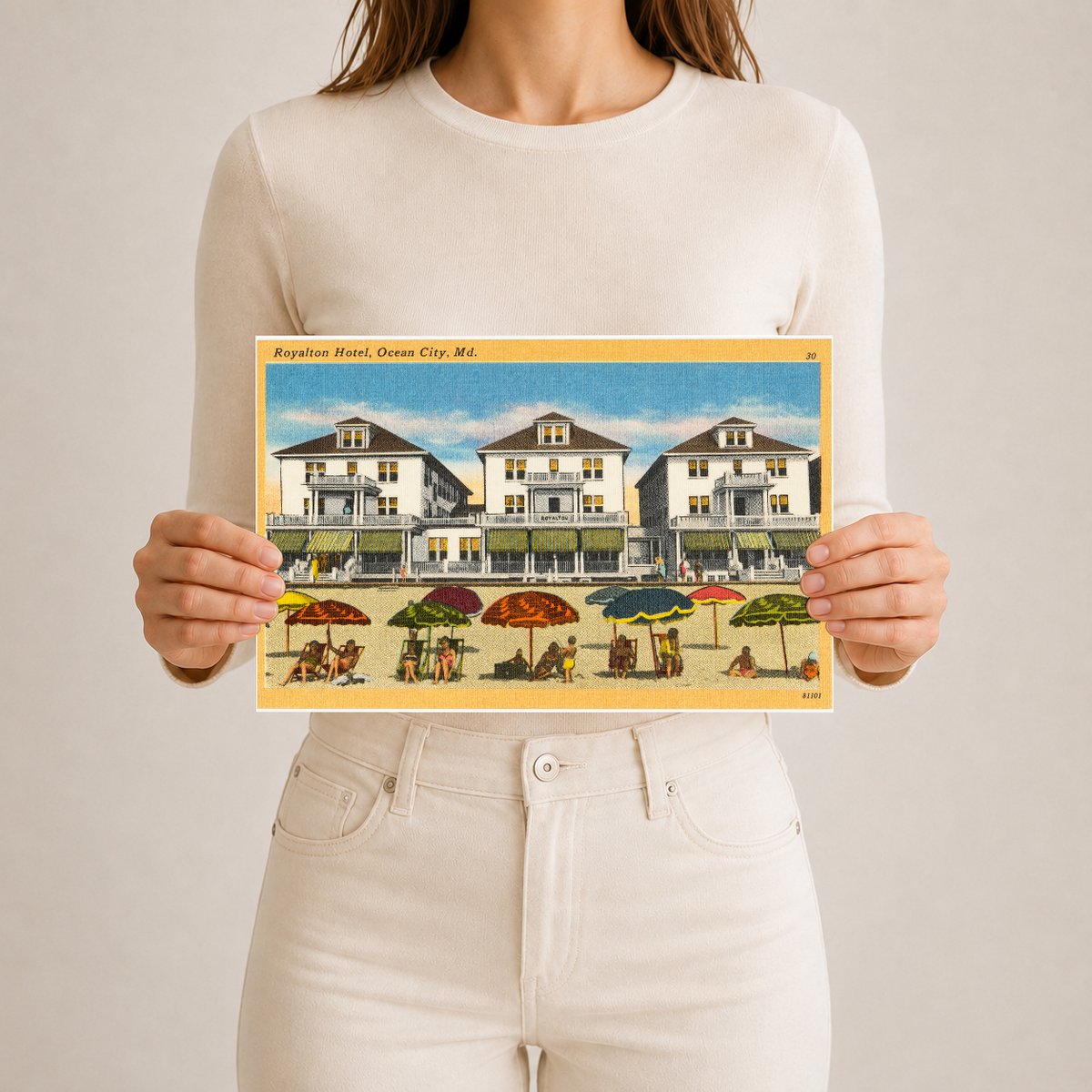Royalton Hotel, Ocean City, MD — Vintage Maryland Postcard