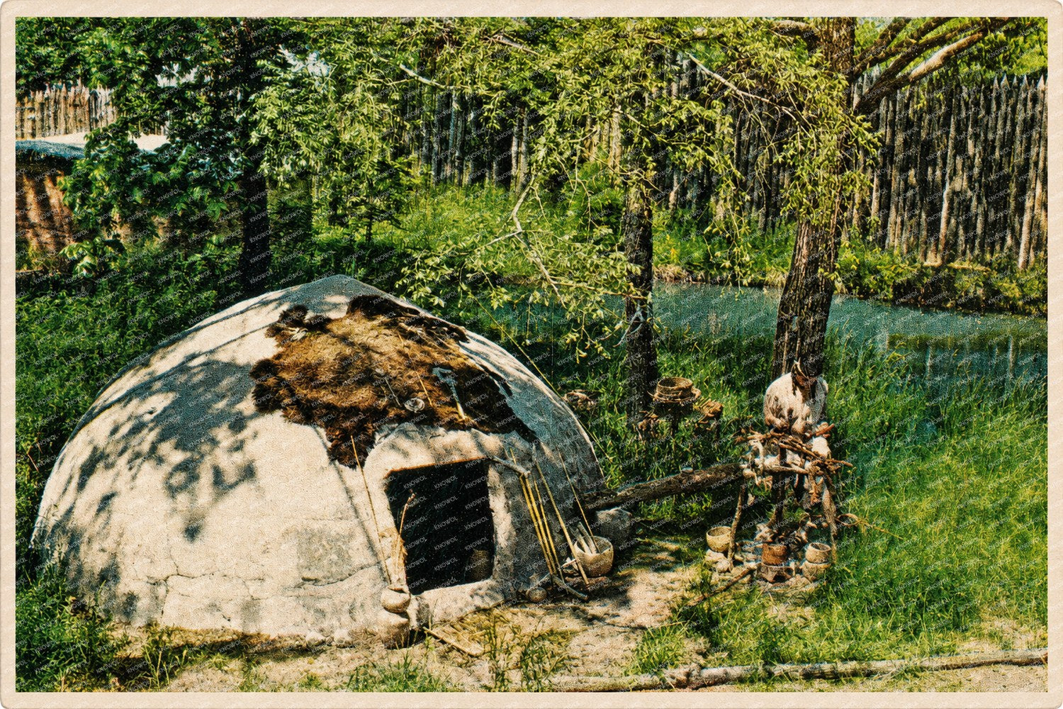 Tsa La Gi Indian Village, OK: A Cherokee medicine man or Dida:hnvwi:sg (I)