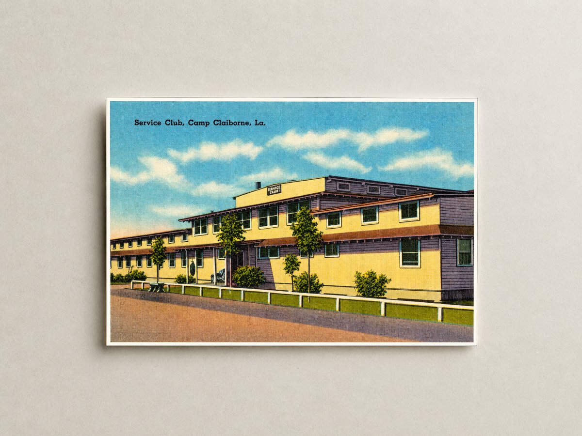 Forest Hill, LA: Service club, Camp Claiborne