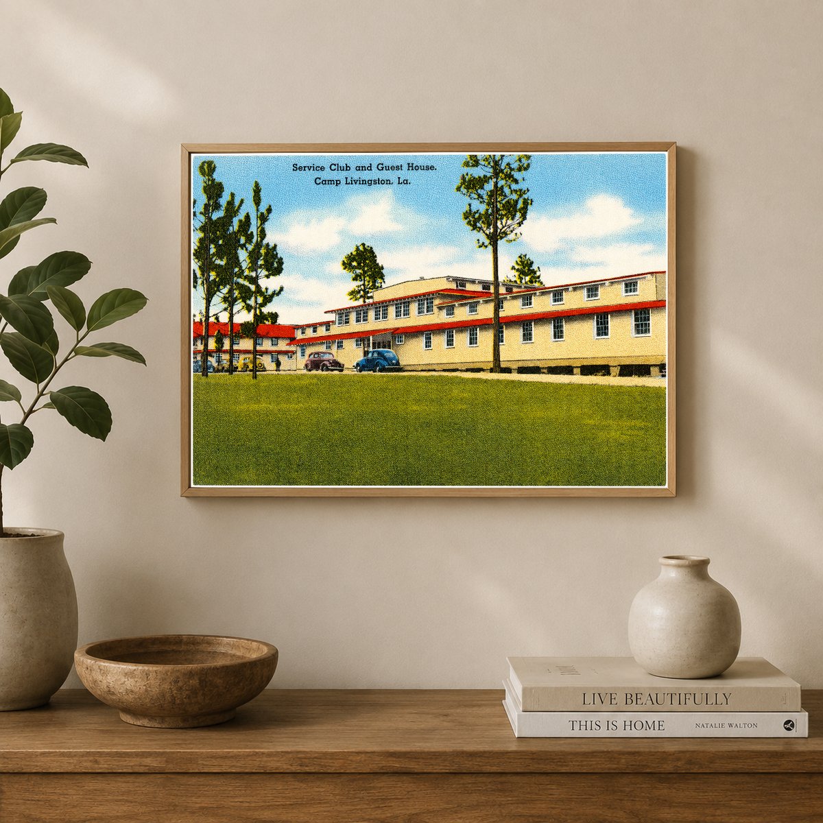 Pineville, LA: Service Club and Guest House, Camp Livingston
