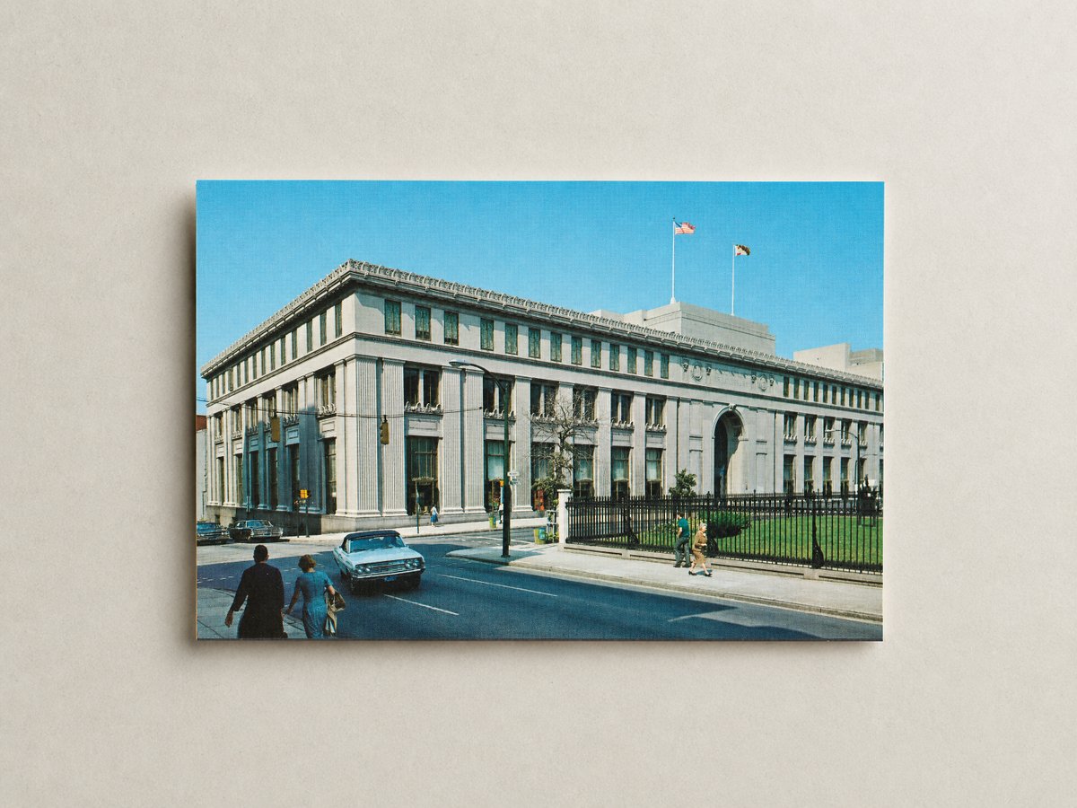 Enoch Pratt Free Library, Baltimore, Maryland — Vintage Maryland Postcard
