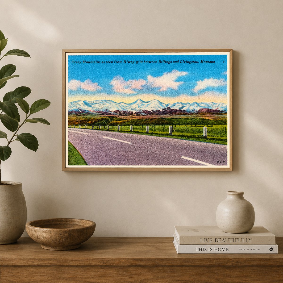 Billings, MT: Crazy Mountains as seen from Hiway #10 between Billings and Livingston