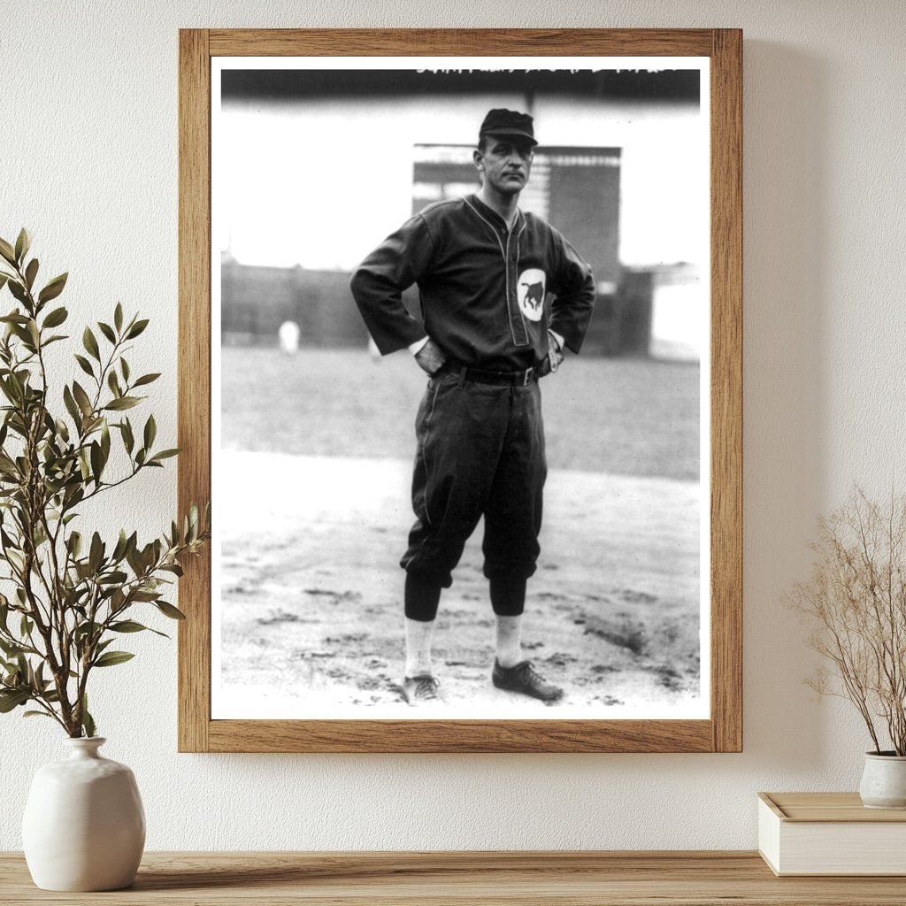 Vintage 1914 Buffalo Baseball Manager in Uniform