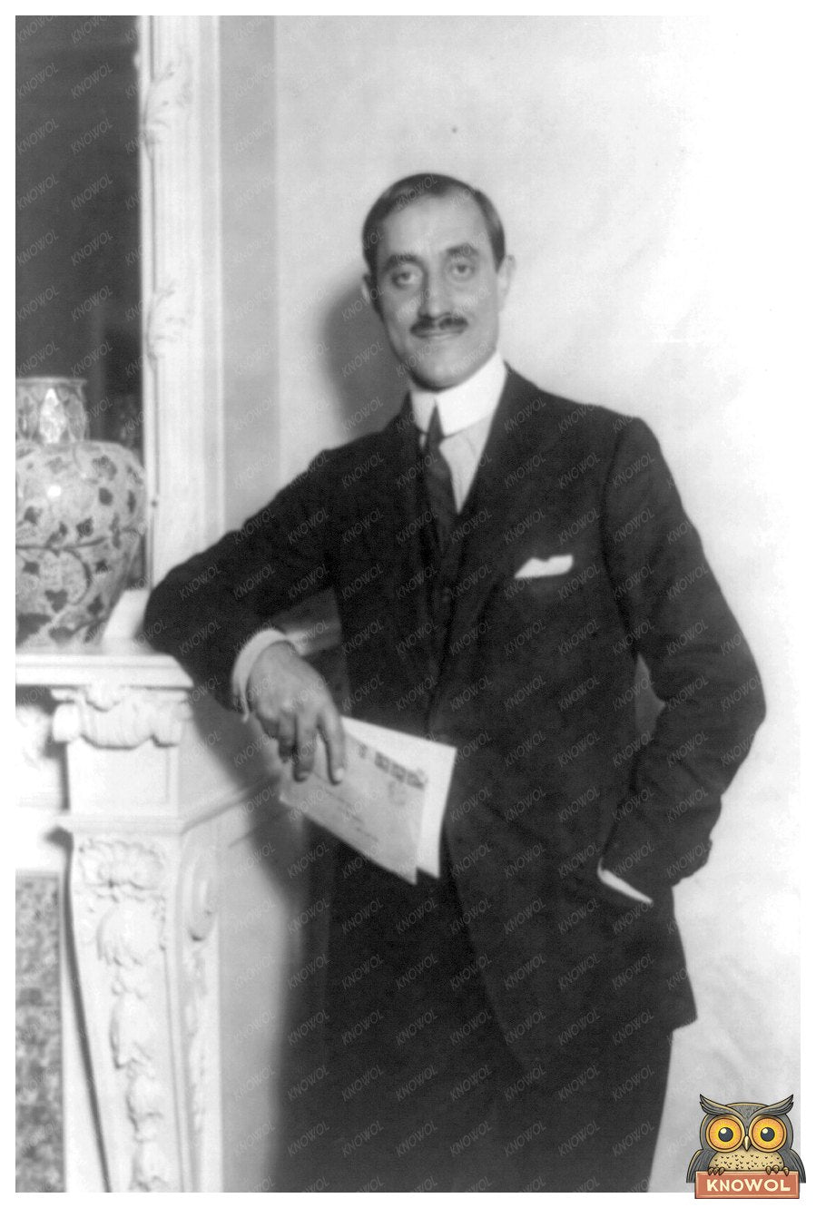 Timeless Portrait of 1919 Stalwart in Formal Attire