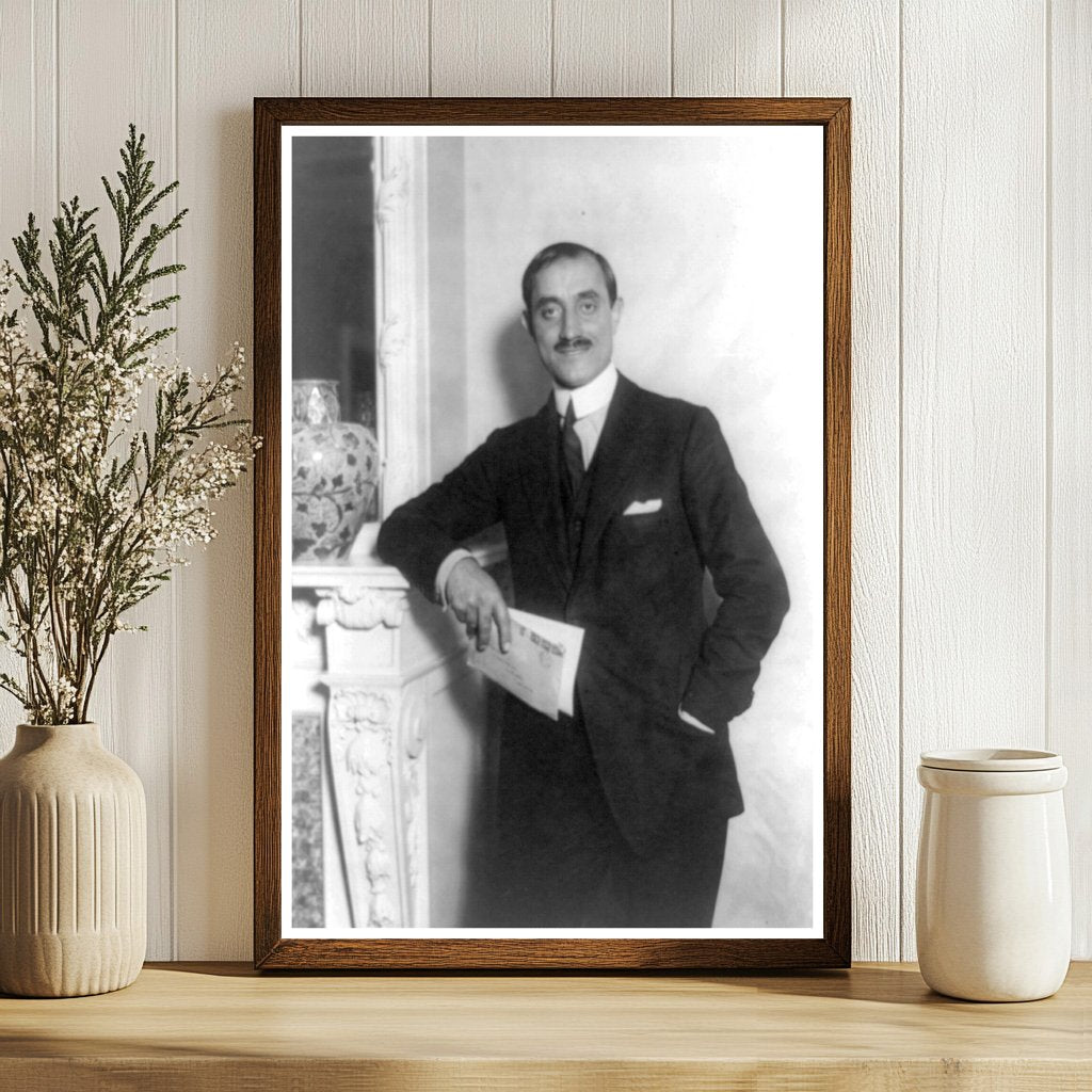 Timeless Portrait of 1919 Stalwart in Formal Attire