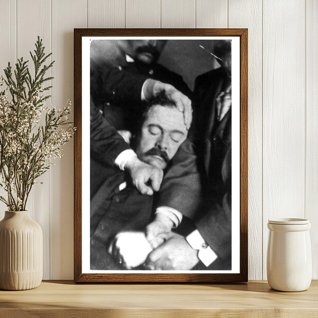 1896 Criminal Identification Portrait - Unique Historic Imag