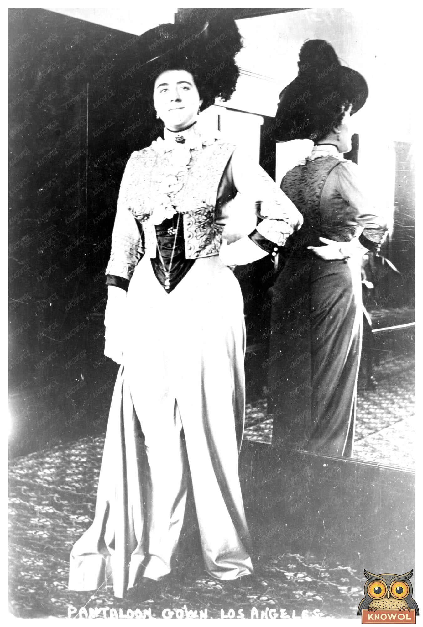 Elegant 1911 Los Angeles Pantaloon Gown Photo