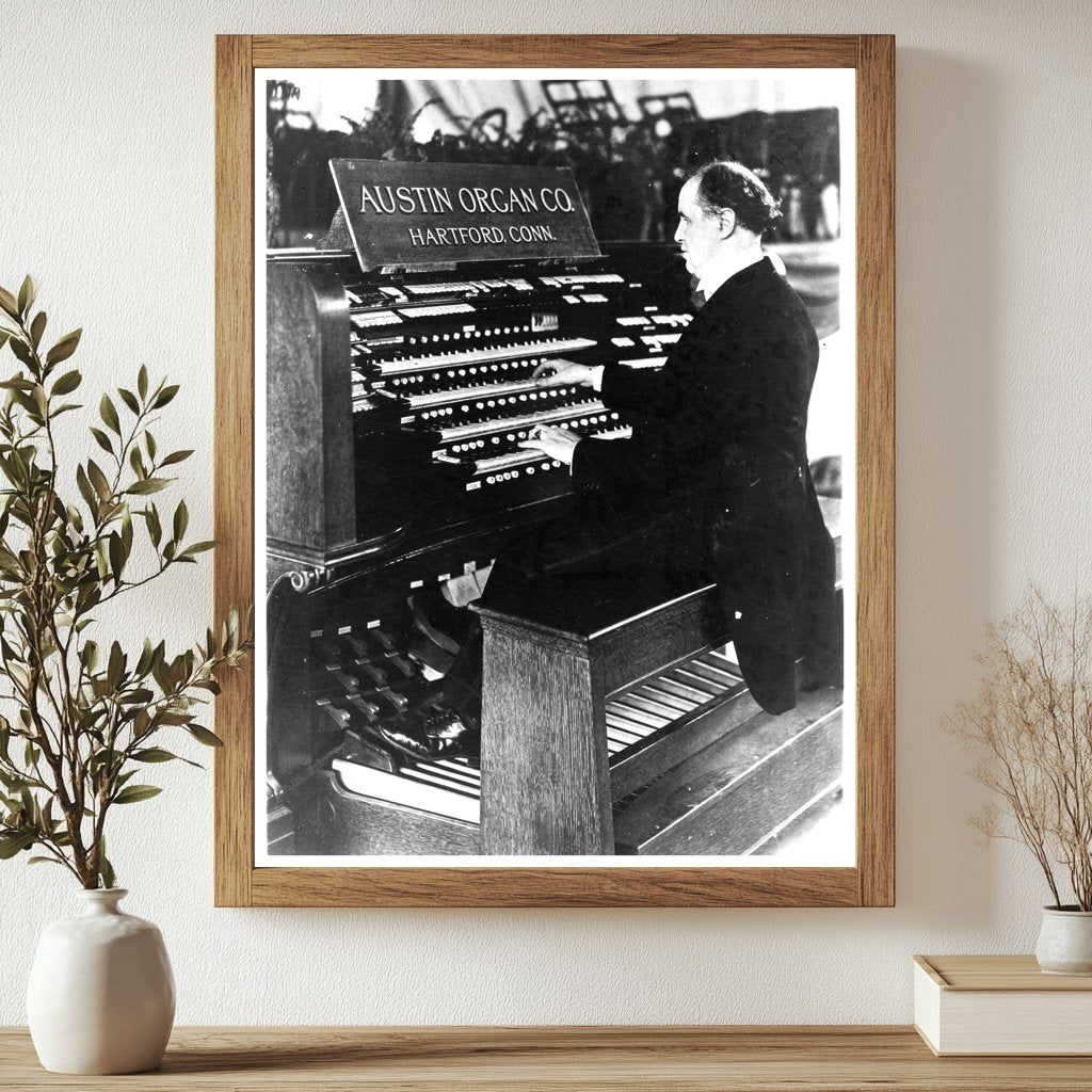 1926 Portrait of a Blind Organist in Melodic Passion