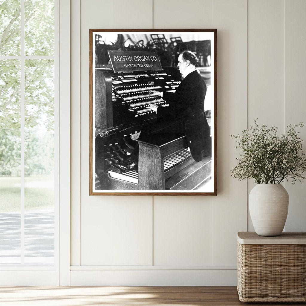 1926 Portrait of a Blind Organist in Melodic Passion