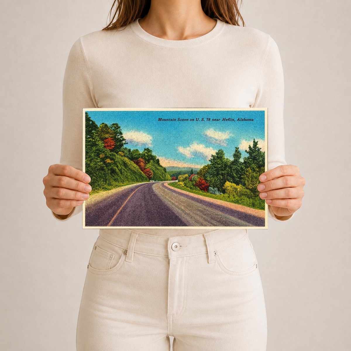 Heflin, AL: Mountain scene on U.S. 78 near Heflin