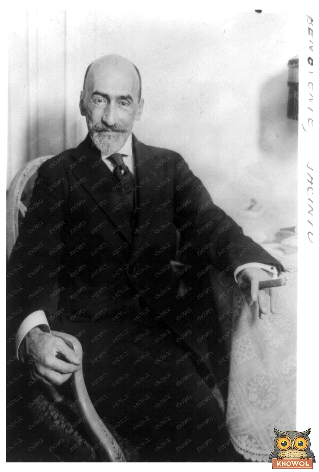 1923 Portrait of Notable Spanish Playwright Benavente