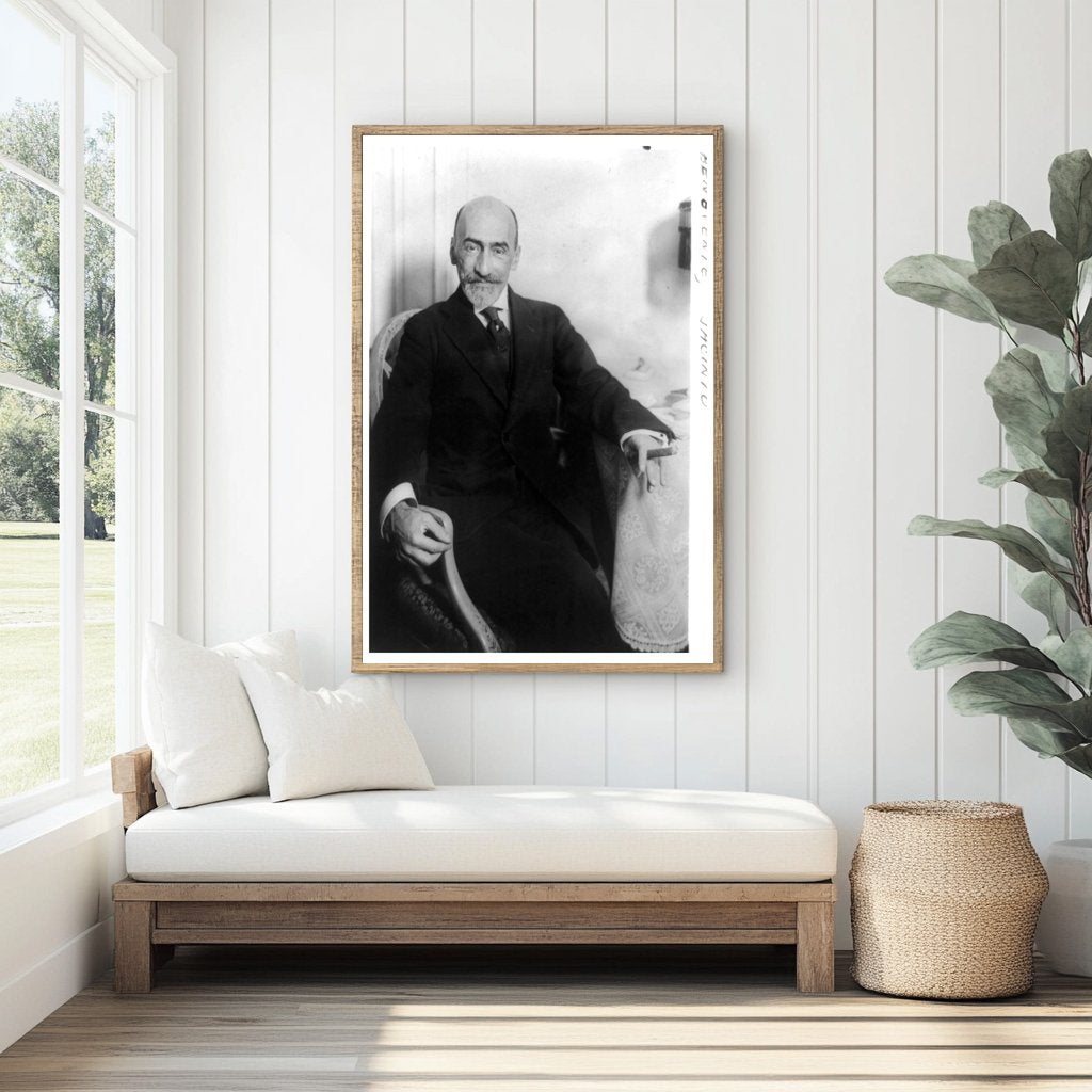 1923 Portrait of Notable Spanish Playwright Benavente