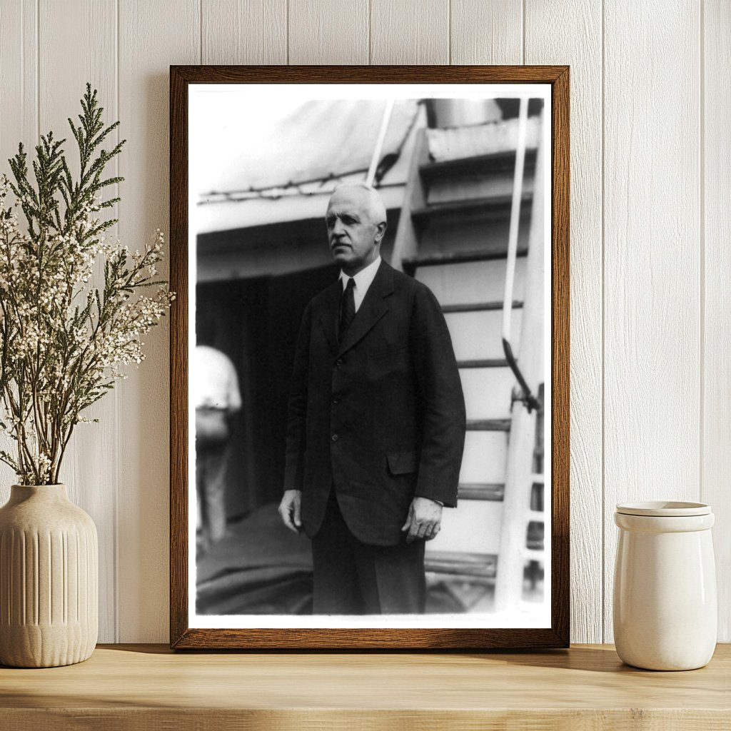1920s Minister Curtis on El Salvador Ship Deck