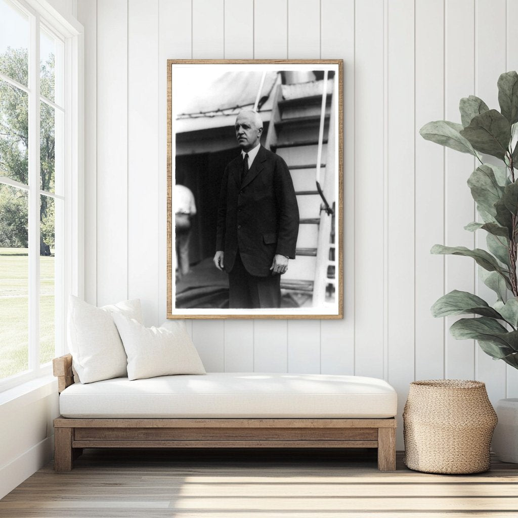 1920s Minister Curtis on El Salvador Ship Deck