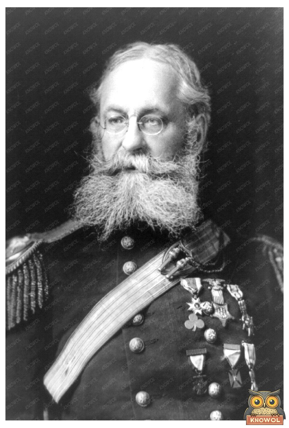 Historic Military Portrait of General Greely in Uniform