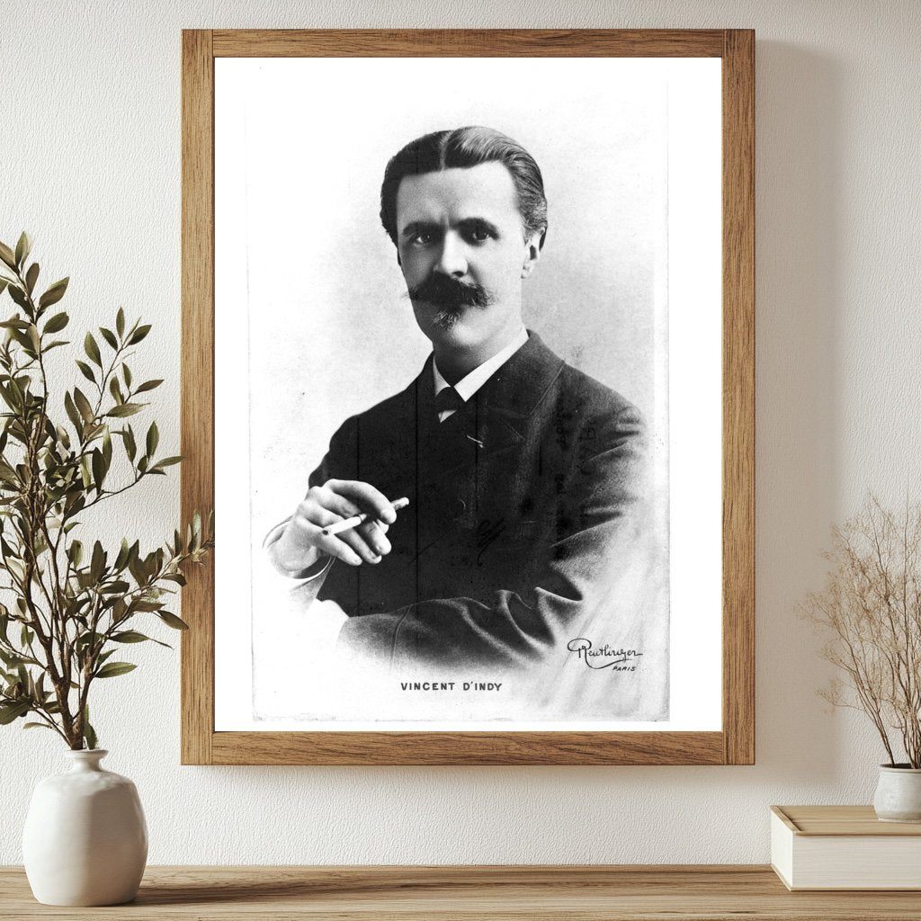 Elegant Portrait of French Composer Vincent DIndy