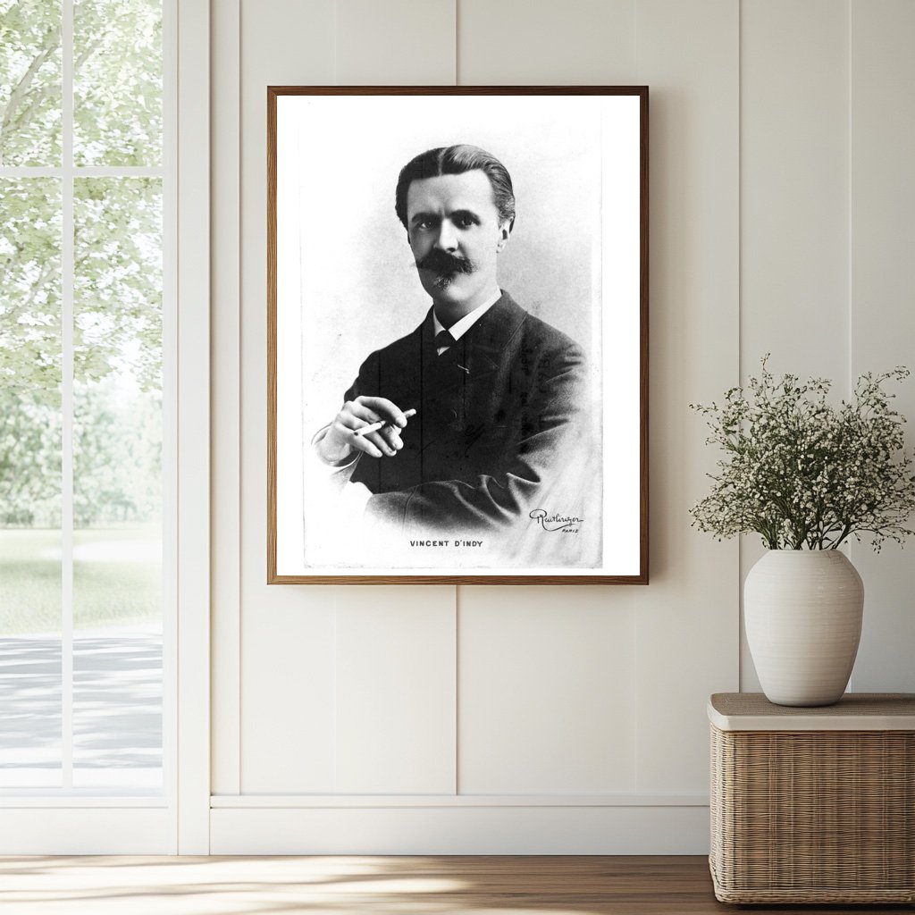 Elegant Portrait of French Composer Vincent DIndy