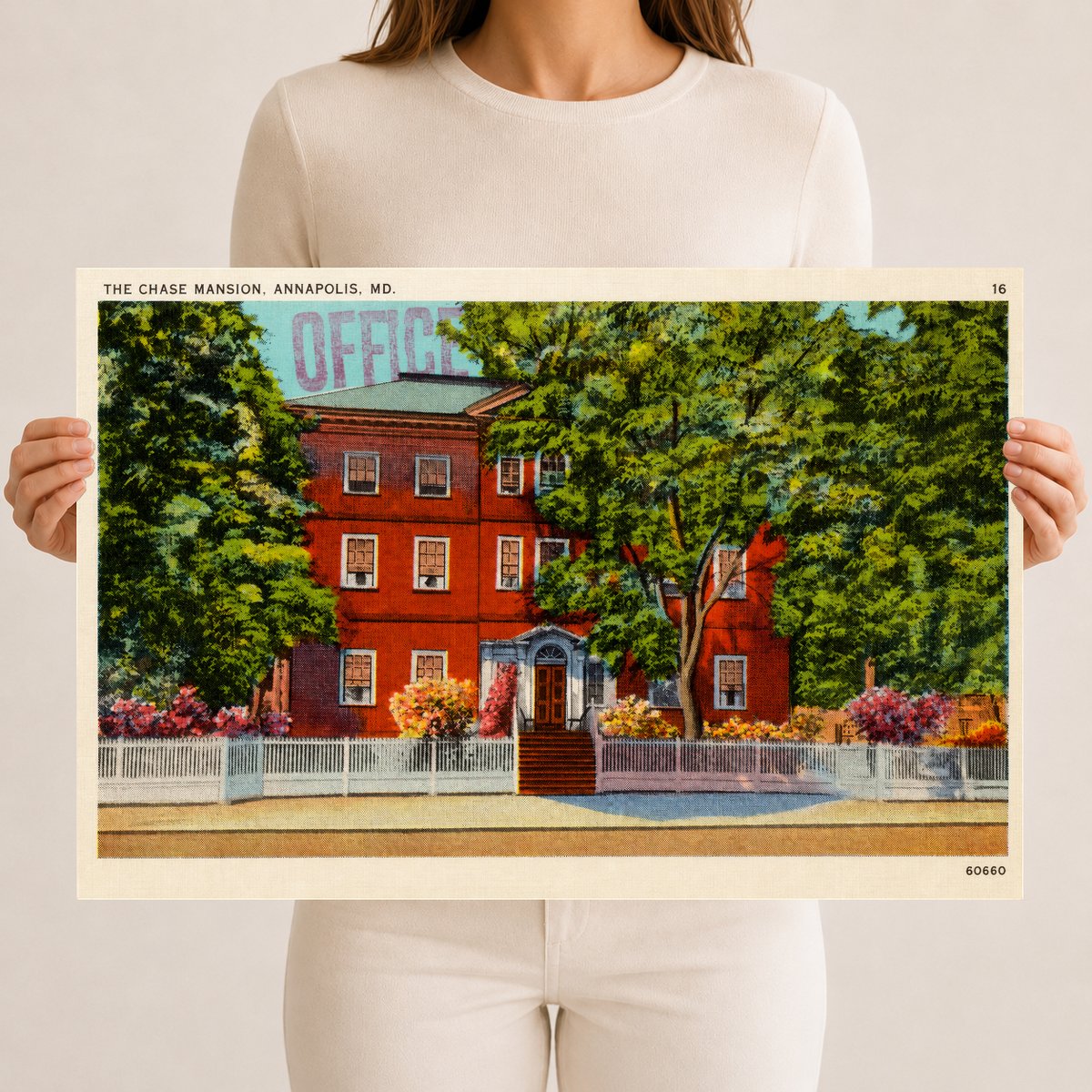 The Chase Mansion, Annapolis, MD — Vintage Maryland Postcard