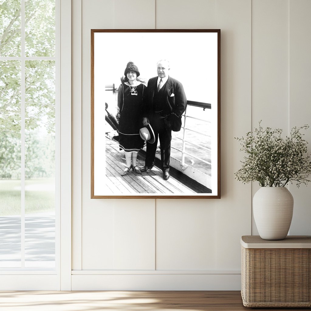 1925 Portrait of Prominent Merchant and His Wife