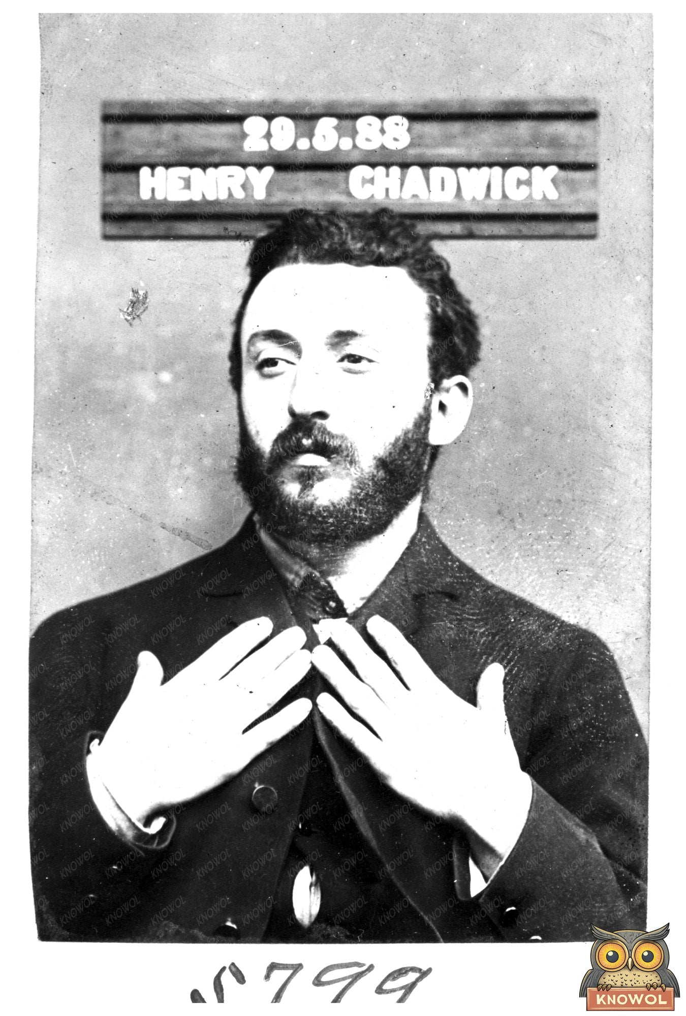 1888 Half-Length Portrait of a Victorian Gentleman