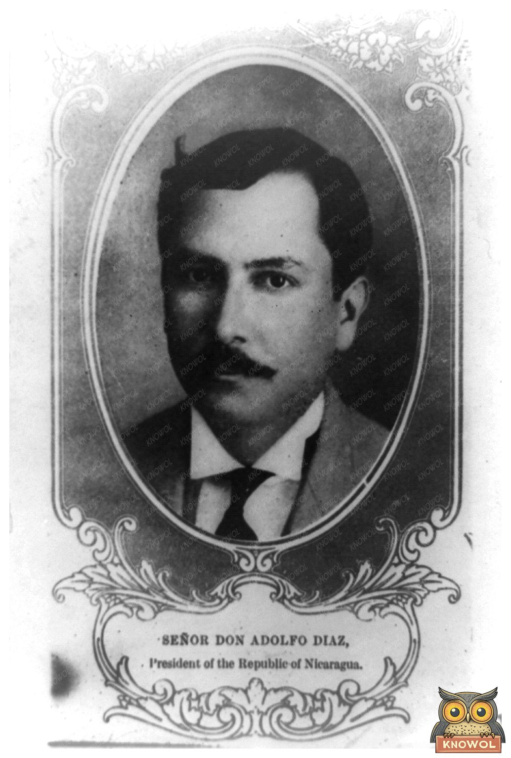 1912 Portrait of Nicaragua’s President Adolfo Diaz