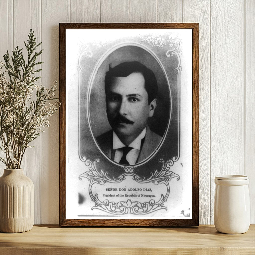 1912 Portrait of Nicaragua’s President Adolfo Diaz